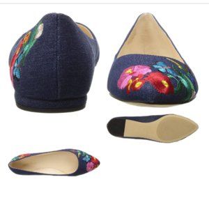 Nine West Embroided Ballet Flat
